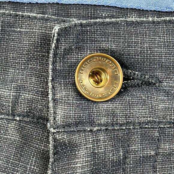 Vintage Rocawear Pants Mens 34 Linen Baggy Loose Embroidered Hip Hop Rap Jay Z - Picture 4 of 13